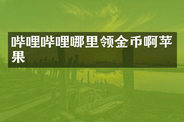 哔哩哔哩哪里领金币啊苹果