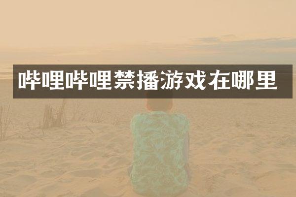 哔哩哔哩游戏在哪里