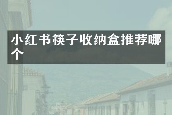 小红书筷子收纳盒推荐哪个