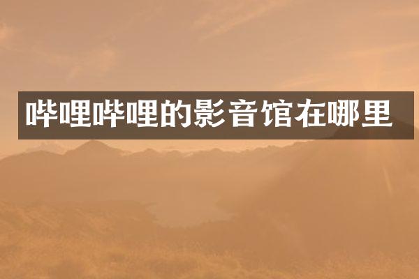 哔哩哔哩的影音馆在哪里