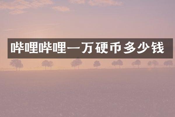 哔哩哔哩一万硬币多少钱