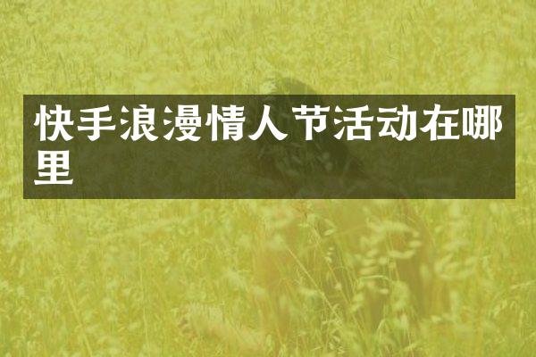 快手浪漫情人节活动在哪里