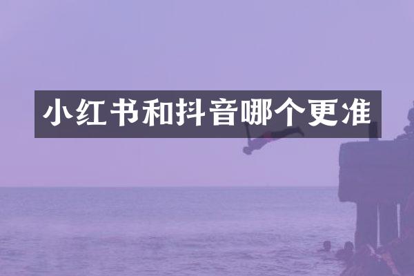 小红书和抖音哪个更准