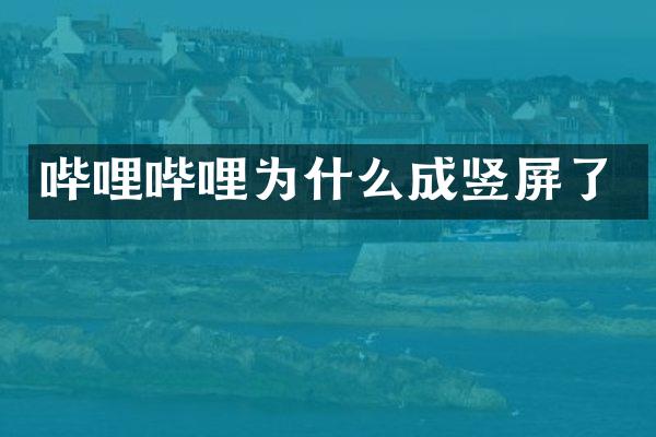 哔哩哔哩为什么成竖屏了