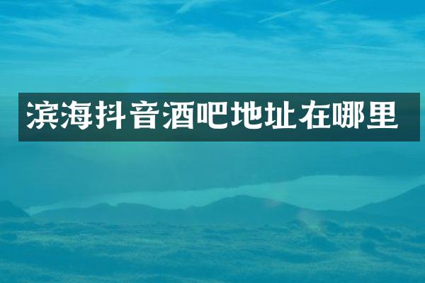 滨海抖音酒吧地址在哪里