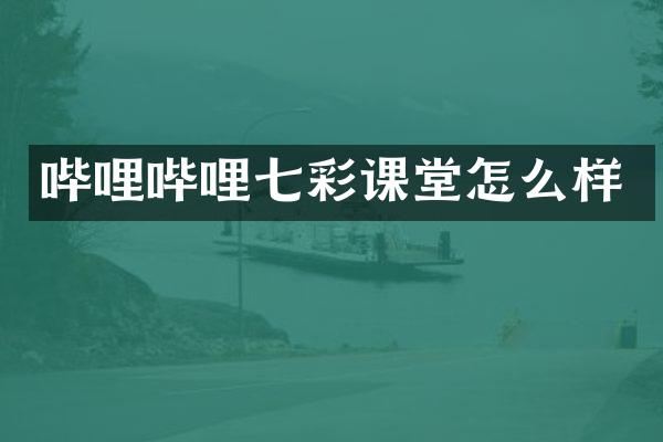 哔哩哔哩七彩课堂怎么样