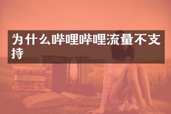 为什么哔哩哔哩流量不支持