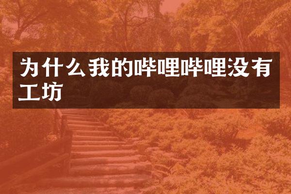 为什么我的哔哩哔哩没有工坊