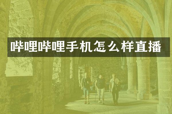哔哩哔哩手机怎么样直播