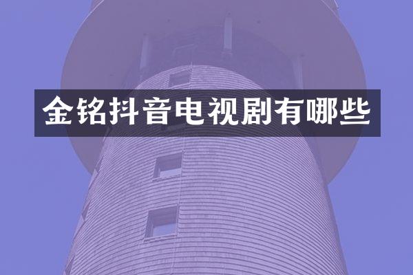 金铭抖音电视剧有哪些