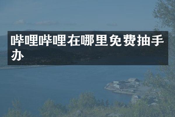 哔哩哔哩在哪里免费抽手办