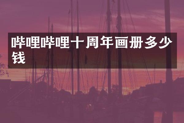 哔哩哔哩十周年画册多少钱