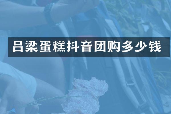 吕梁蛋糕抖音团购多少钱