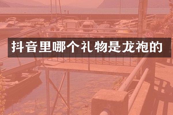 抖音里哪个礼物是龙袍的