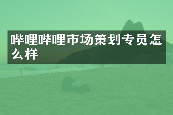 哔哩哔哩市场策划专员怎么样