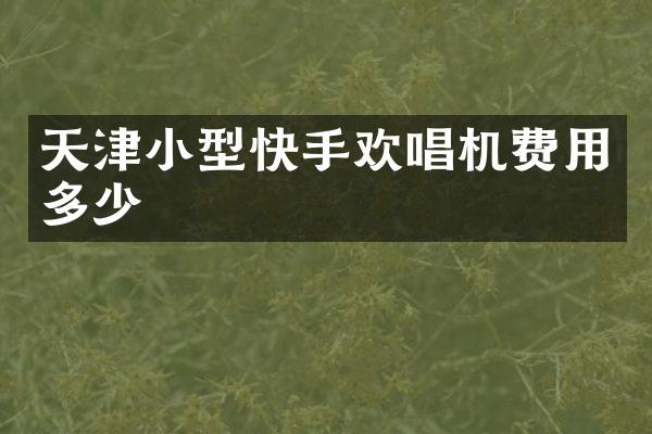 天津小型快手欢唱机费用多少