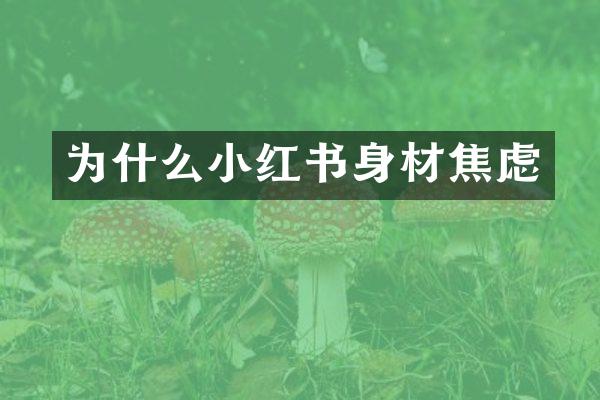 为什么小红书身材焦虑