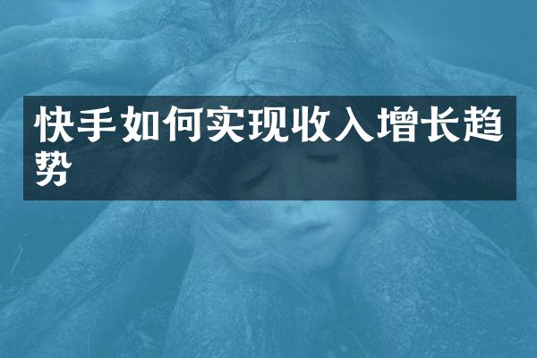 快手如何实现收入增长趋势