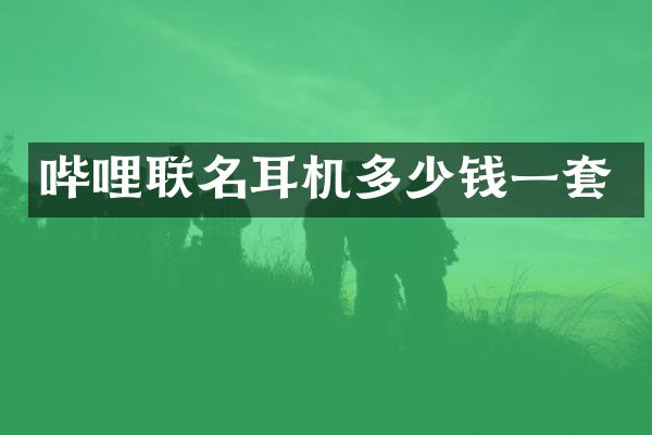 哔哩联名耳机多少钱一套