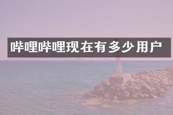 哔哩哔哩现在有多少用户