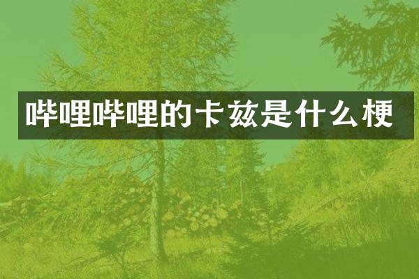 哔哩哔哩的卡兹是什么梗