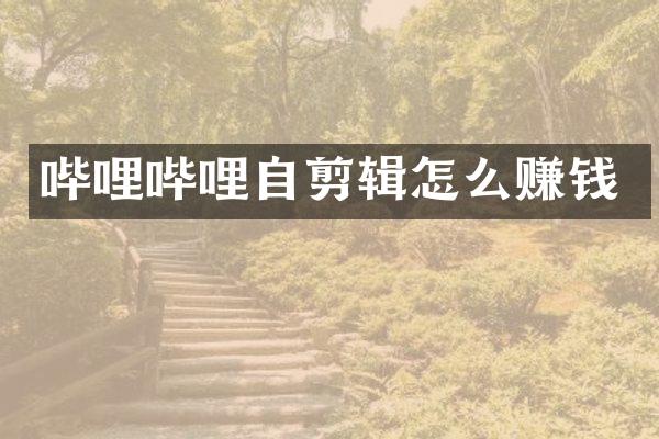 哔哩哔哩自剪辑怎么赚钱