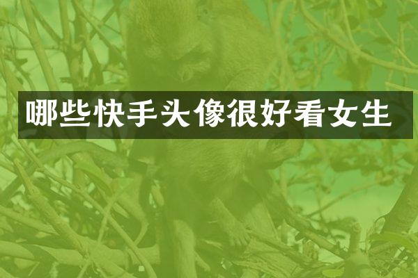 哪些快手头像很好看女生
