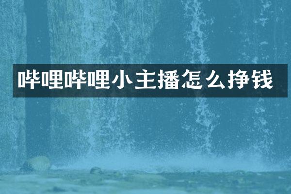 哔哩哔哩小主播怎么挣钱