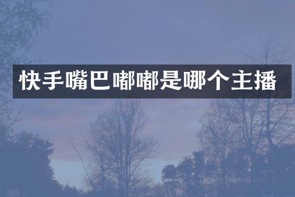 快手嘴巴嘟嘟是哪个主播