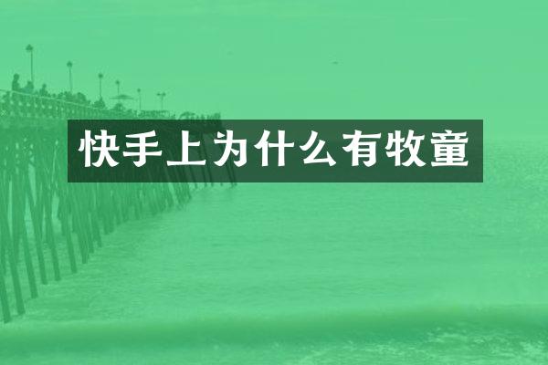 快手上为什么有牧童