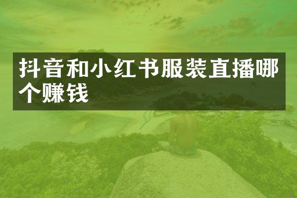 抖音和小红书服装直播哪个赚钱