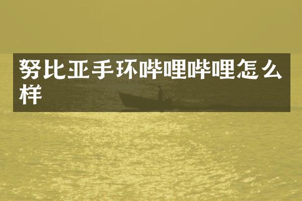 努比亚手环哔哩哔哩怎么样