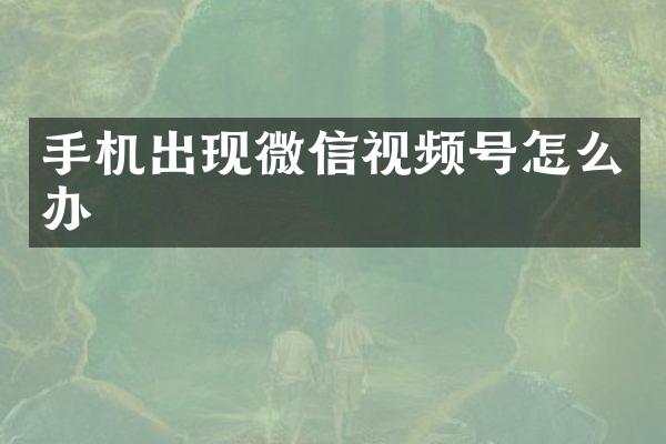 手机出现微信视频号怎么办