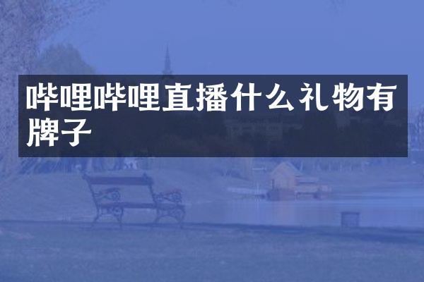 哔哩哔哩直播什么礼物有牌子