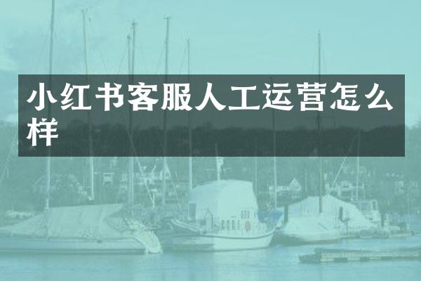 小红书客服人工运营怎么样
