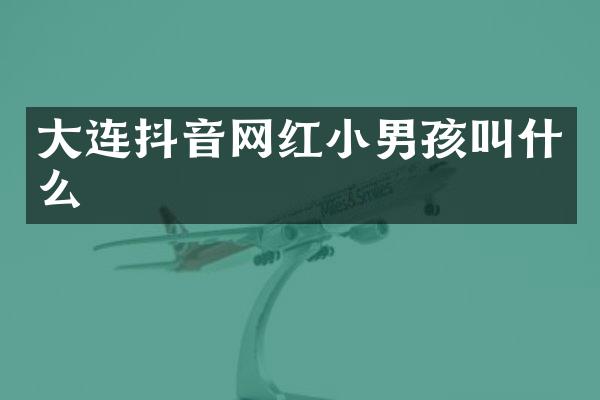大连抖音网红小男孩叫什么