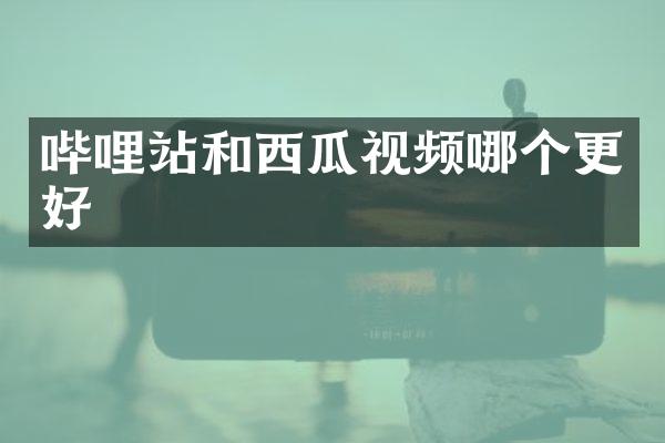 哔哩站和西瓜视频哪个更好