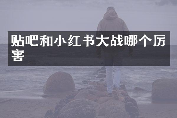 贴吧和小红书大战哪个厉害