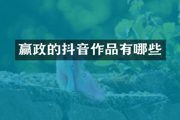 赢政的抖音作品有哪些
