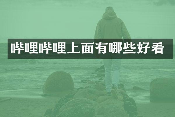 哔哩哔哩上面有哪些好看