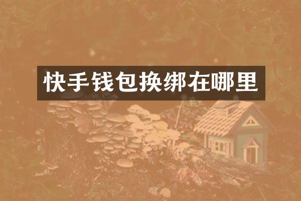 快手钱包换绑在哪里