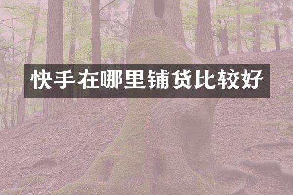 快手在哪里铺货比较好