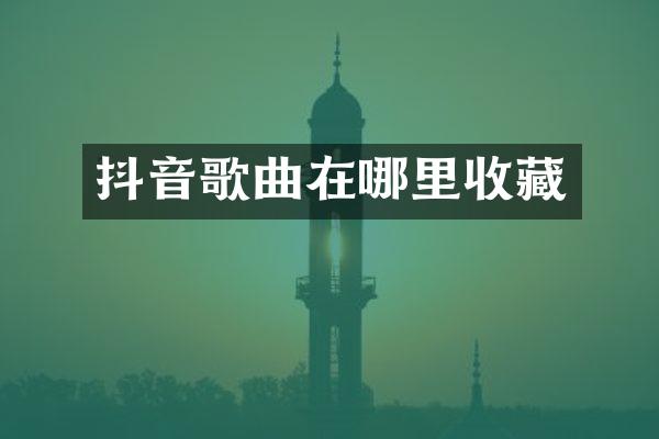 抖音歌曲在哪里收藏