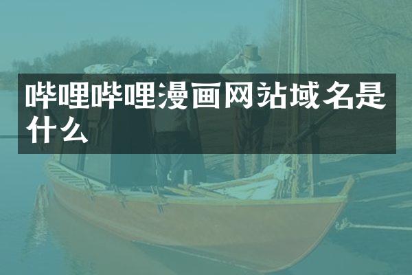 哔哩哔哩漫画网站域名是什么