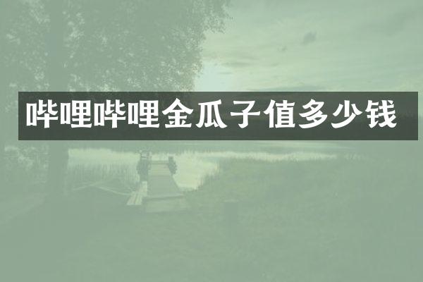 哔哩哔哩金瓜子值多少钱