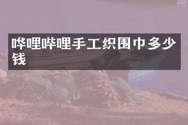 哗哩哔哩手工织围巾多少钱