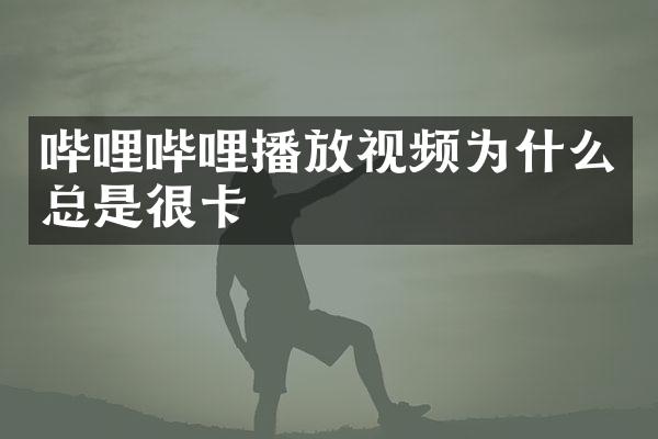 哔哩哔哩播放视频为什么总是很卡