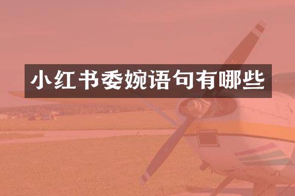 小红书委婉语句有哪些