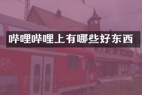 哔哩哔哩上有哪些好东西