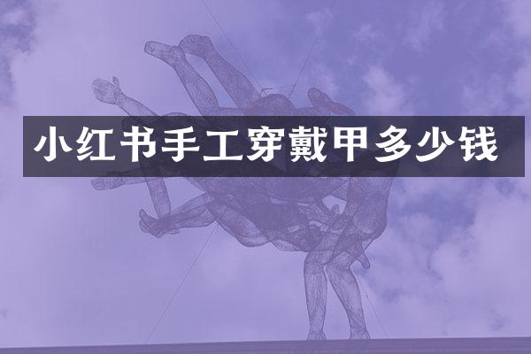 小红书手工穿戴甲多少钱